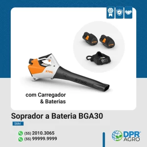 Soprador a Bateria BGA 30 + Carregador + 2 Baterias